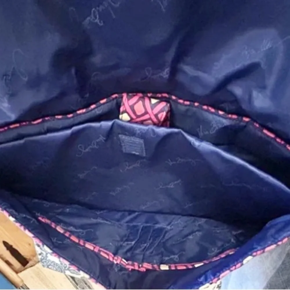 Vera Bradley Katalina pink diamonds laptop messenger bag crossbody